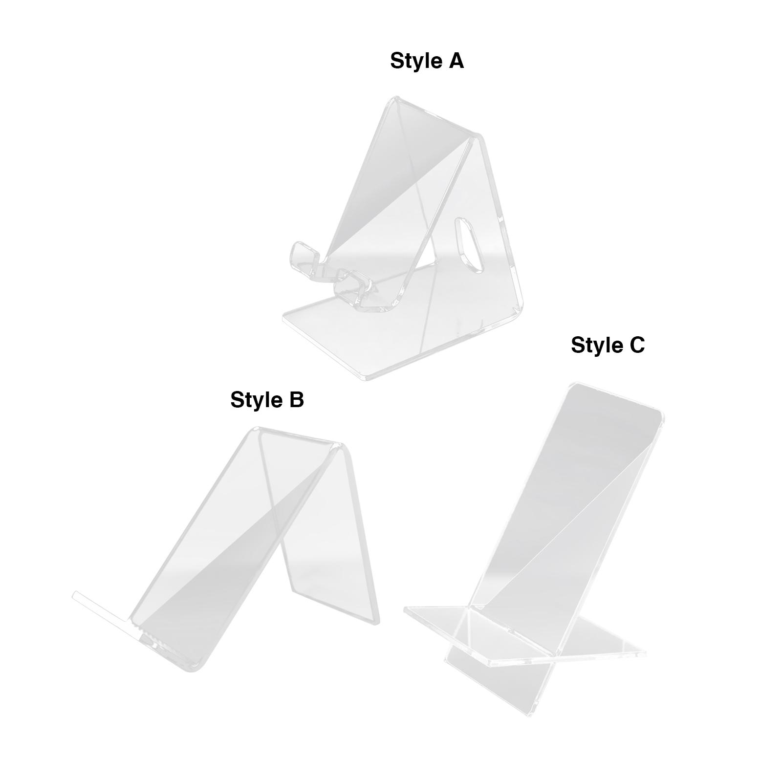 Desk Accessories - Acrylic Cellphone Stand Holder Clear Display