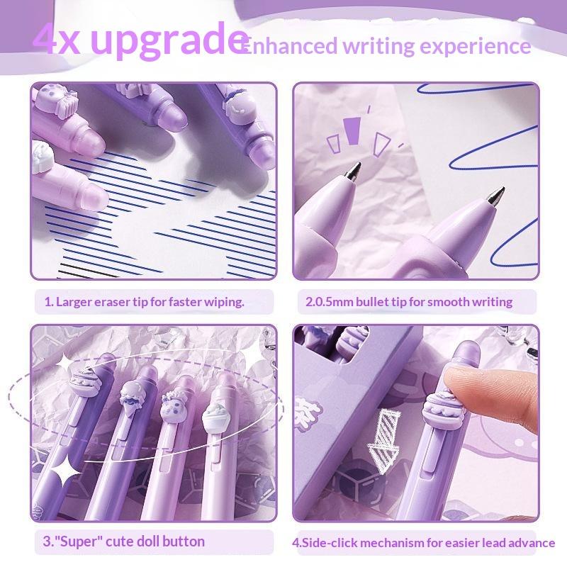 4/6Pcs Erasable Gel Pen Set, 0 - Retractable Eraser Pen Click recension och pris