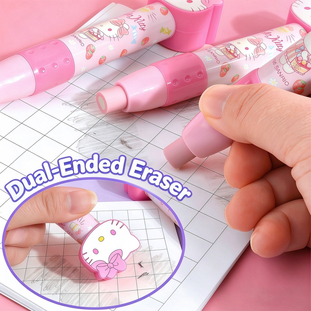 Genuine Hello Kitty Melody 3D  - Retractable Eraser Pen Click recension och pris